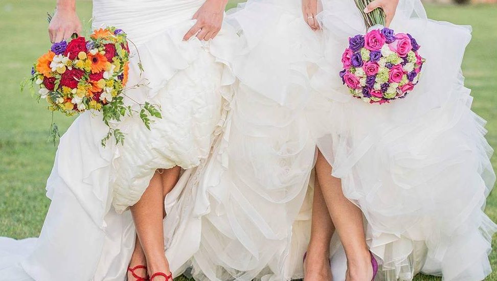 Los ramos de Elena y Carmen