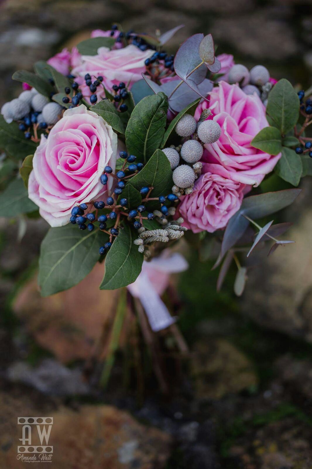 ramo de novia de rosas